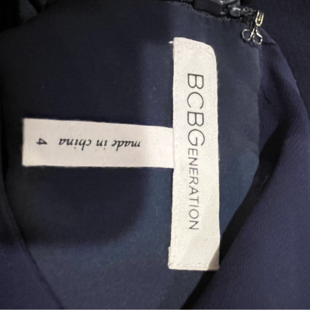Bcbgeneration Strapless Midnight Blue Jumper Size… - image 3